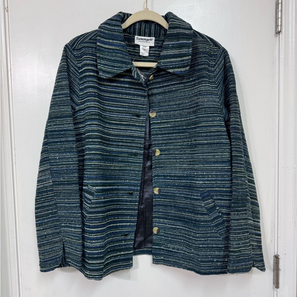 Serengeti fashions striped coat, large